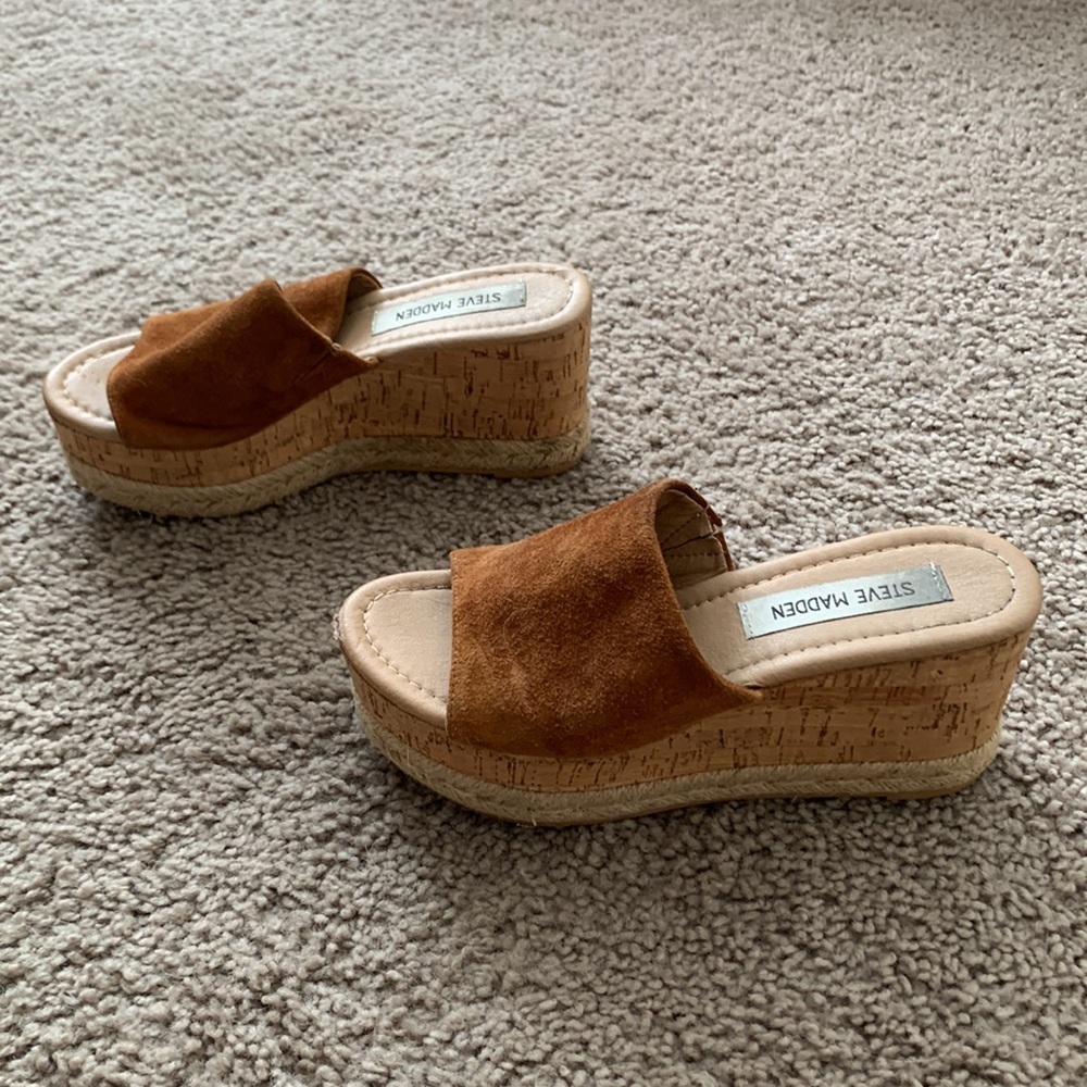 Steve Madden Size 6 Block Platform Sandals - image 3